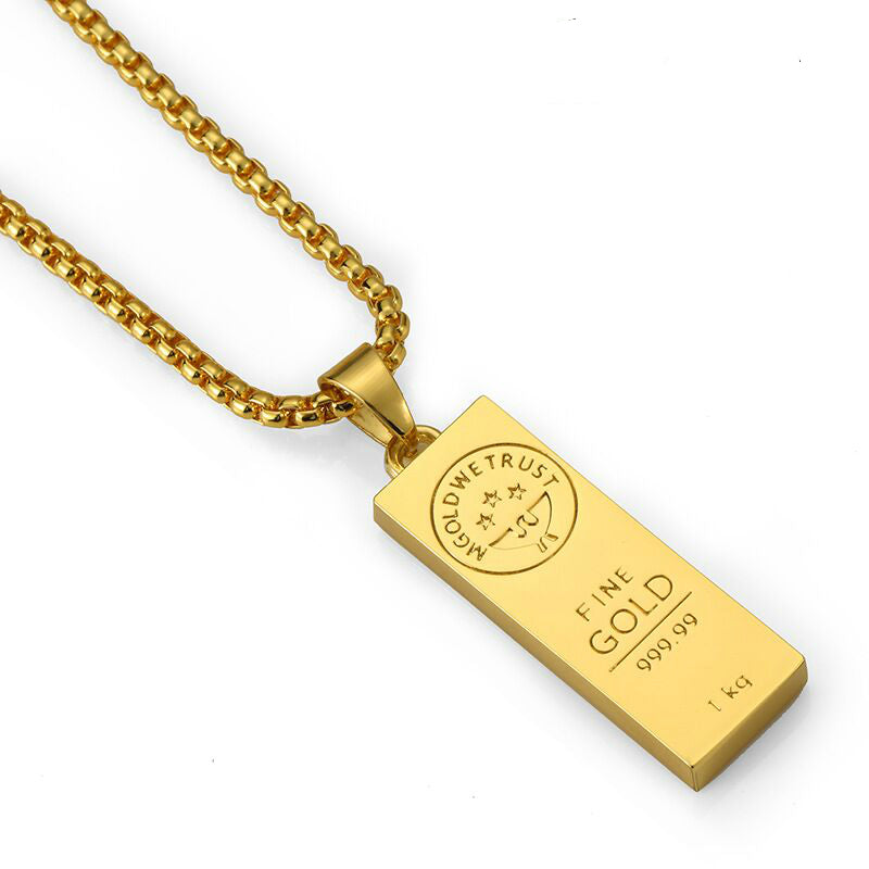 Gold Bar Pendant