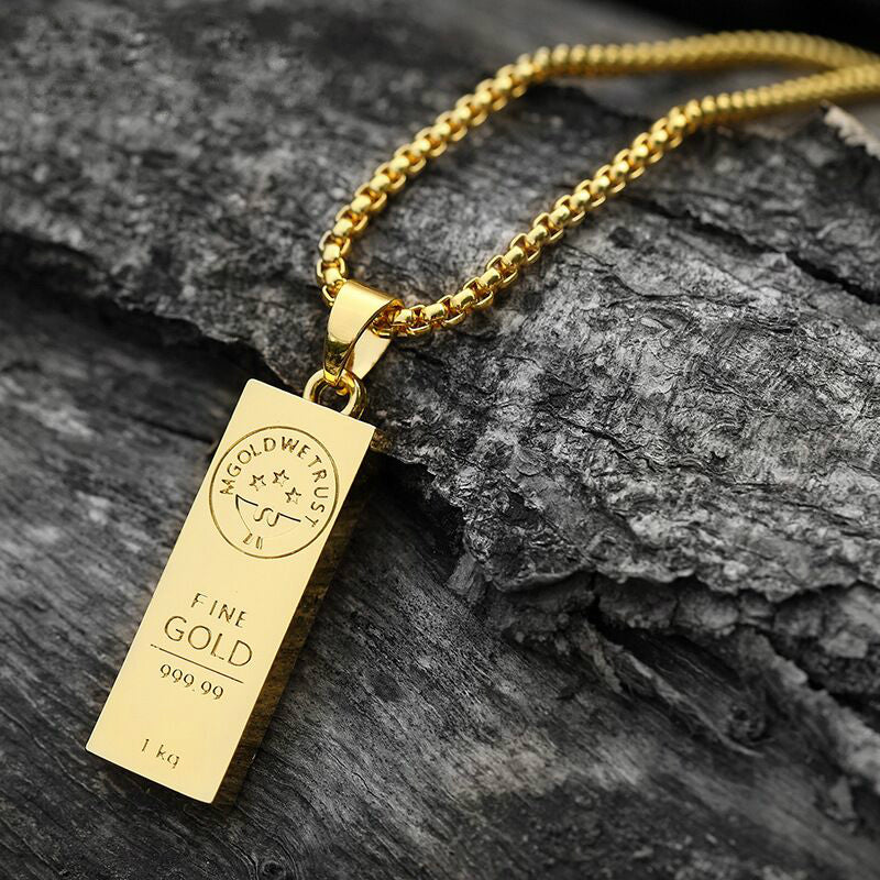 Gold Bar Pendant