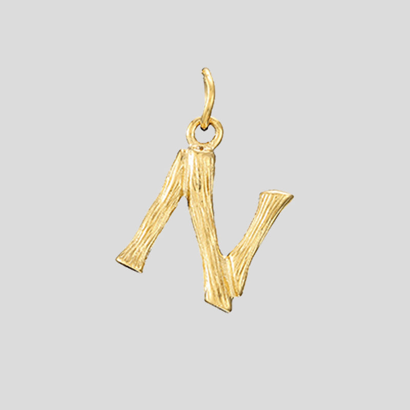 Skeleton Initial Pendant