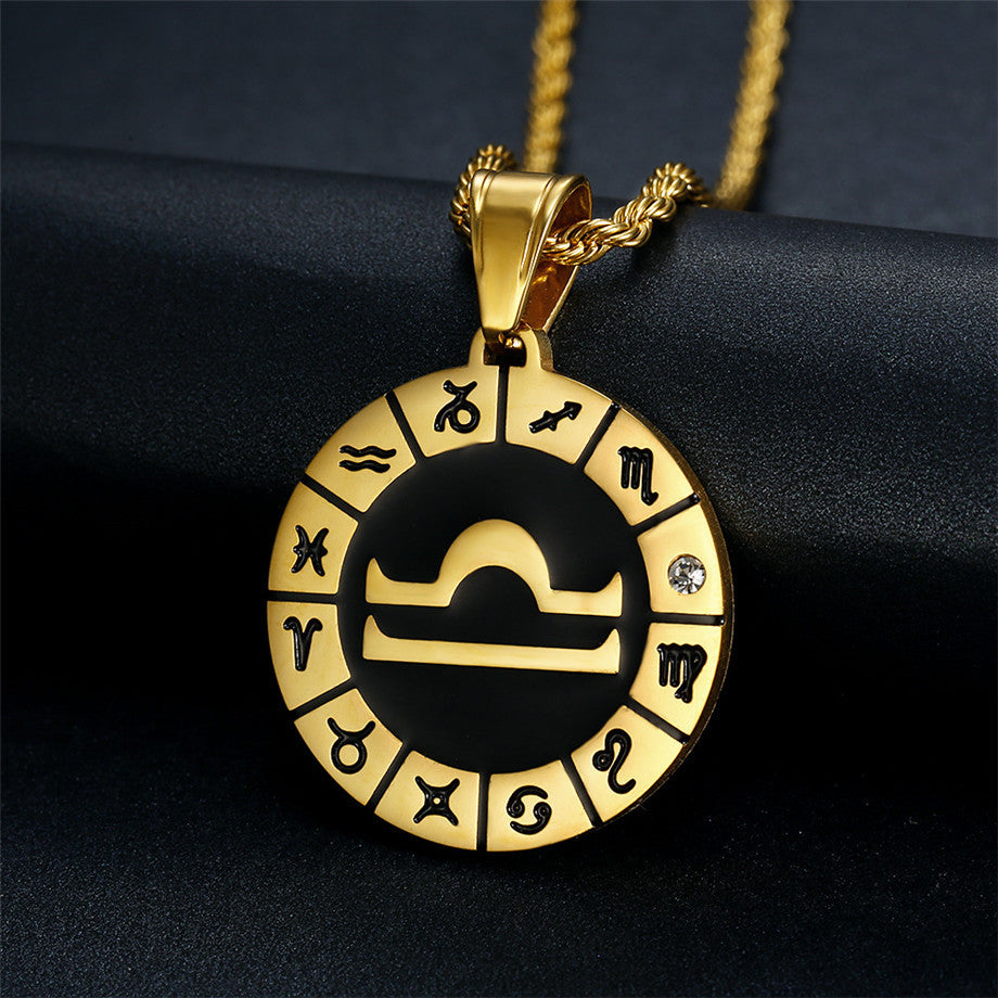 Gold Zodiac Pendant