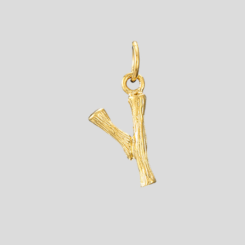 Skeleton Initial Pendant