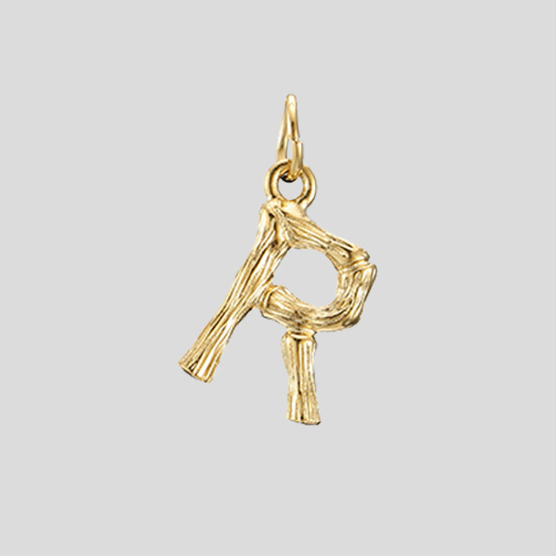 Skeleton Initial Pendant