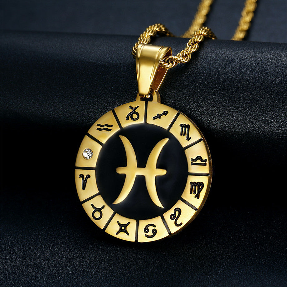 Gold Zodiac Pendant