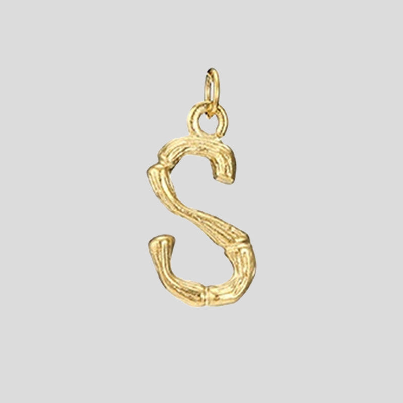 Skeleton Initial Pendant