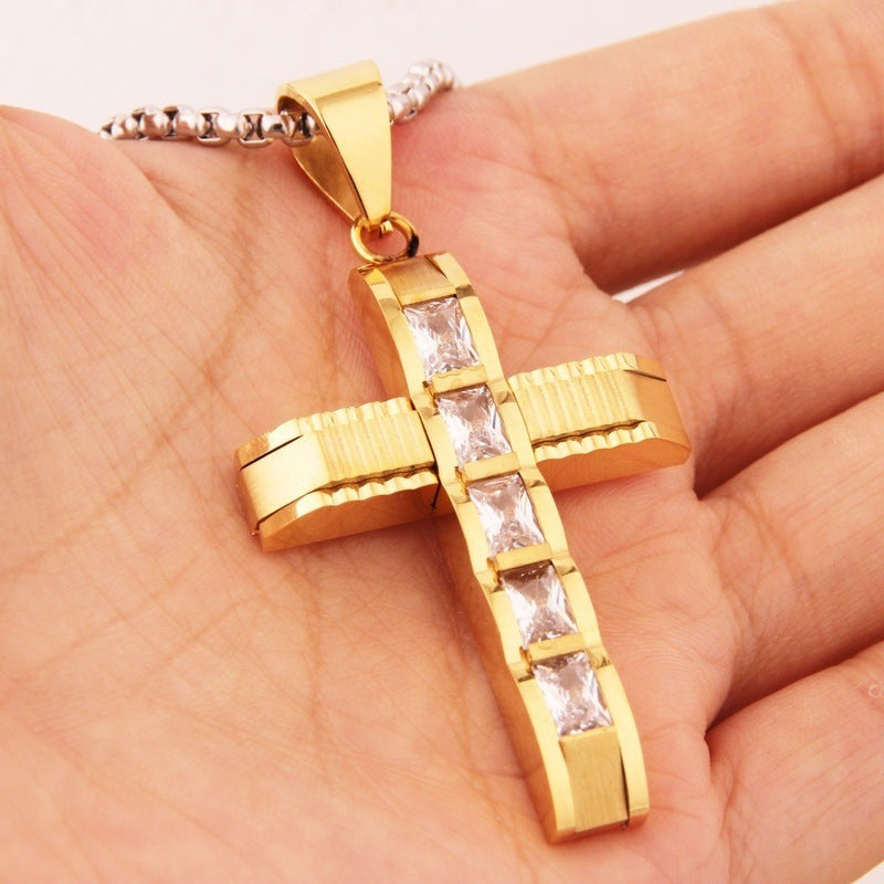 Zircon Cross Pendant