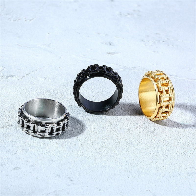 Bike Chain Fidget Ring