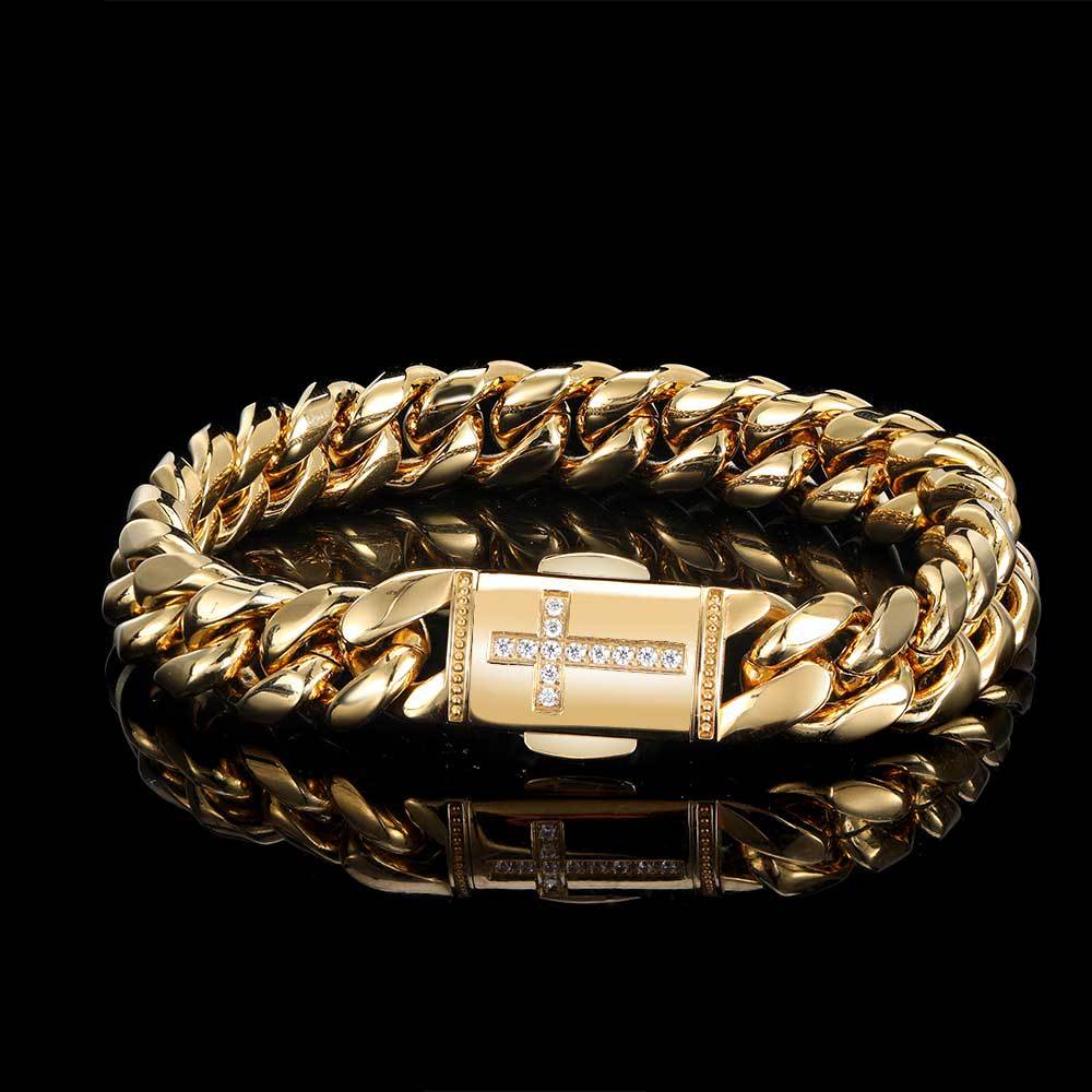 Cuban Cross Bracelet