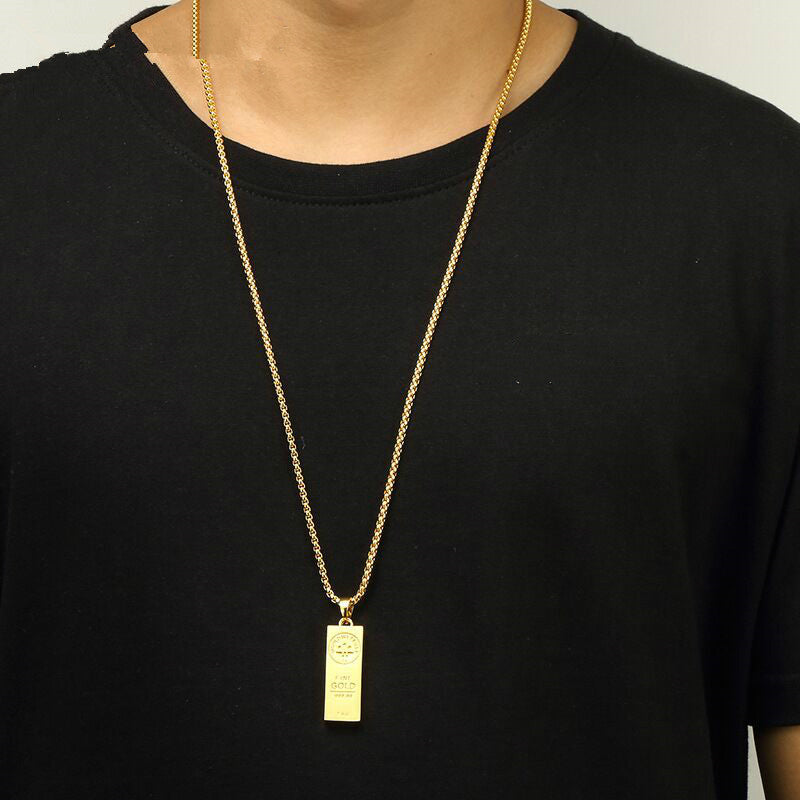 Gold Bar Pendant