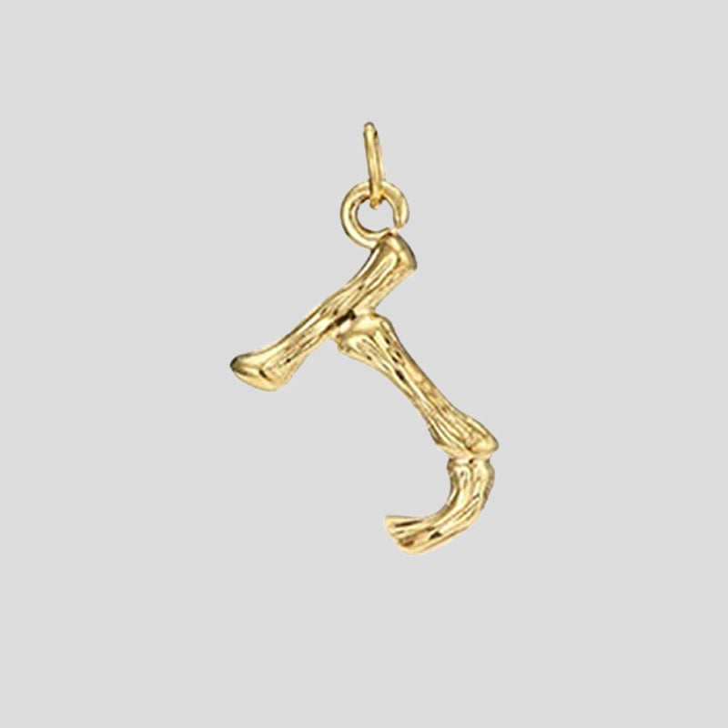 Skeleton Initial Pendant