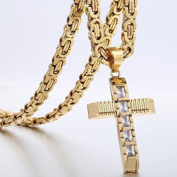 Zircon Cross Pendant