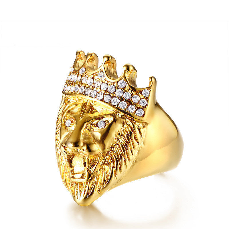 Crowned Lion Ring