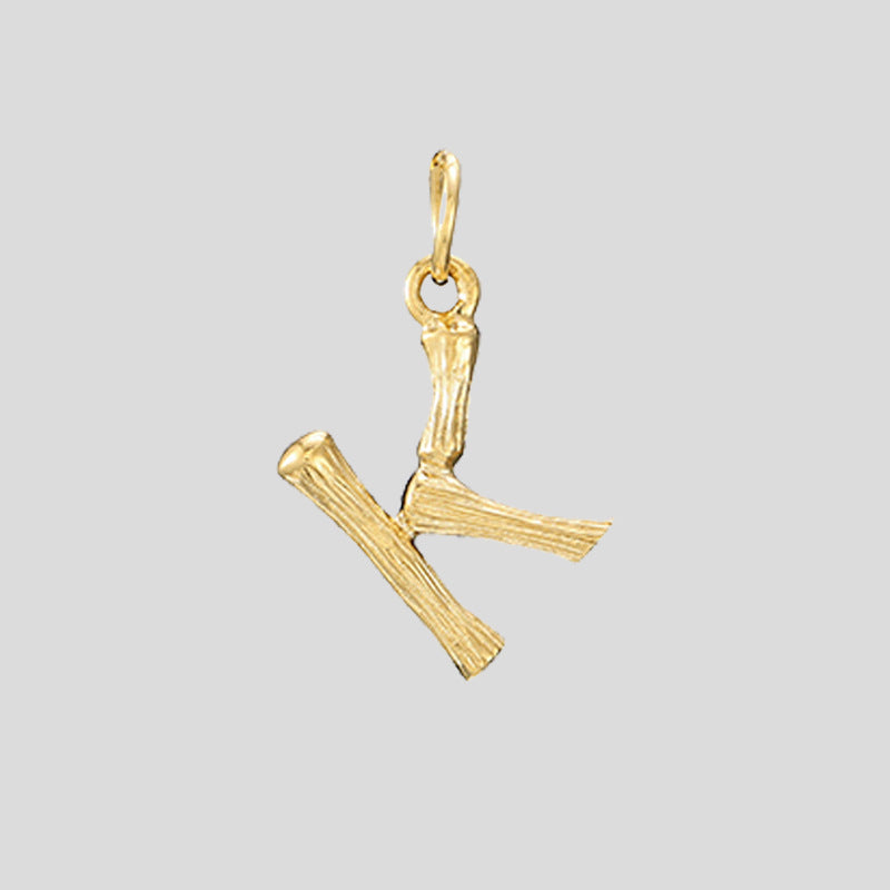 Skeleton Initial Pendant