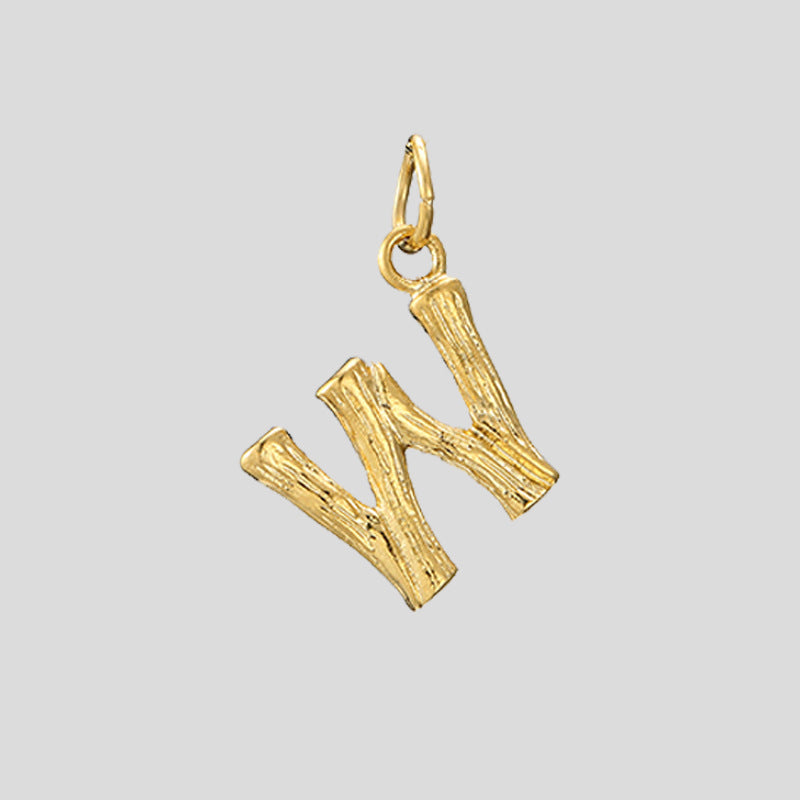 Skeleton Initial Pendant